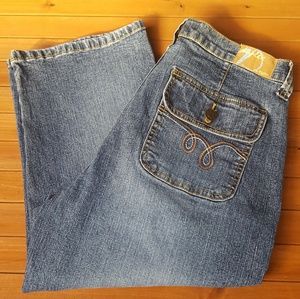 Duplex by Tyte cropped denim jeans, Size 10